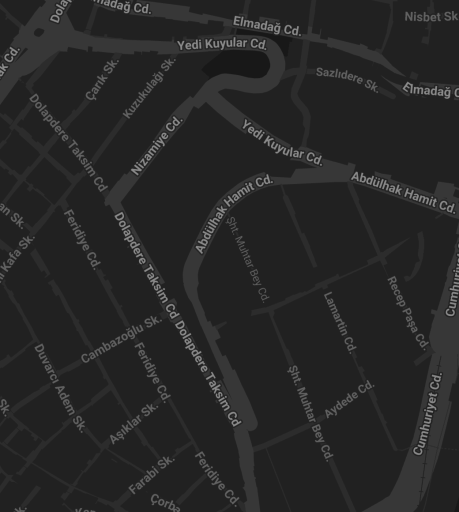 Avantgarde Urban Taksim konum haritası