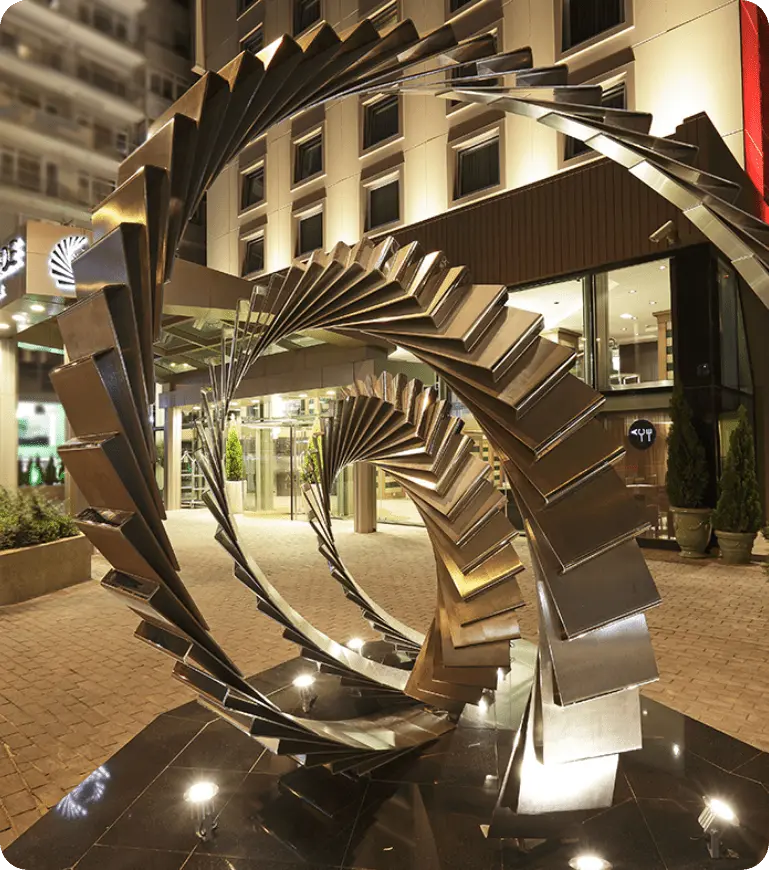 Harmony In Chaos sculpture — Avantgarde Urban Levent entrance